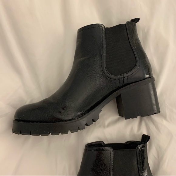 LF Jane and the Shoe Black Patent Chelsea Booties - Picture 3 of 9